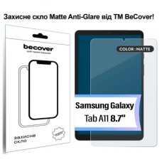 Скло захисне BeCover Matte Anti-Glare Samsung Galaxy Tab A11 SM-X133/X135 8.7" (713938)