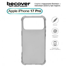 Чохол до мобільного телефона BeCover Anti-Shock Apple iPhone 17 Pro Grey (713798)