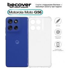 Чохол до мобільного телефона BeCover Anti-Shock Motorola Moto G56 Clear (713802)