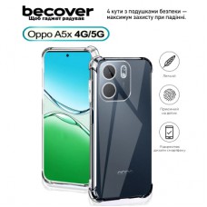 Чохол до мобільного телефона BeCover Anti-Shock Oppo A5x 4G/5G Clear (713814)