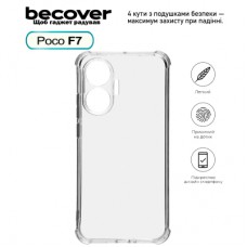 Чохол до мобільного телефона BeCover Anti-Shock Poco F7 Clear (713807)