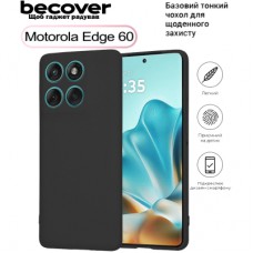 Чохол до мобільного телефона BeCover Silicone Motorola Edge 60 Black (713770)