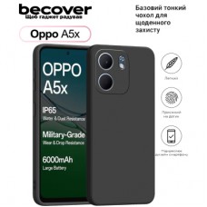 Чохол до мобільного телефона BeCover Silicone Oppo A5x 4G/5G Black (713788)