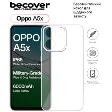 Чохол до мобільного телефона BeCover Silicone Oppo A5x 4G/5G Transparent (713789)