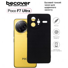 Чохол до мобільного телефона BeCover Silicone Poco F7 Ultra Black (713792)