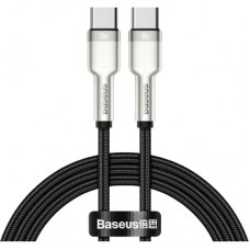 Дата кабель USB-C to USB-C 1.0m 100W metal black Baseus (CATJK-C01)