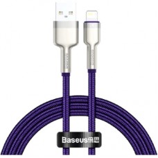 Дата кабель USB 2.0 AM to Lightning 2.0m 2.4A metal purple Baseus (CALJK-B05)