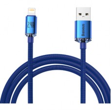 Дата кабель USB 2.0 AM to Lightning 2.0m 2.4A blue Baseus (CAJY000103)