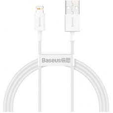 Дата кабель USB 2.0 AM to Lightning 1.0m 2.4A white Baseus (CALYS-A02)