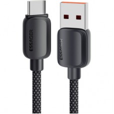 Дата кабель USB 2.0 AM to USB-C 2.0m 100W black Essager (EXC7A-WLA01-P)