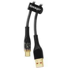 Дата кабель USB 2.0 AM to USB-C 2.0m 7A black Essager (EXCT-XJA01-P)