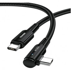 Дата кабель USB-C to USB-C 2.0m 100W 90° corner black Essager (EXCTT1-CGWTA01)