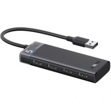 Концентратор Ugreen USB 3.0 to 4xUSB 3.2 Gen1 CM653 black (15548)