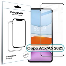 Скло захисне BeCover Oppo A5x / A5 2025 (4G/5G) Black (713931)
