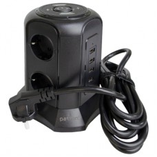 Мережевий фільтр живлення Patron SP-1663-USBTW (EXT-PN-SP-1663-USBTW)