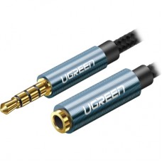 Кабель мультимедійний 3.5mm M to 3.5mm F 2.0m AV118 blue Ugreen (40675)