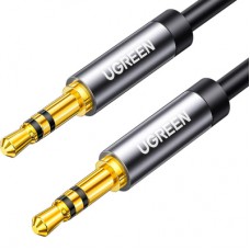 Кабель мультимедійний 3.5mm M to 3.5mm M 0.5m AV119 black Ugreen (10732)