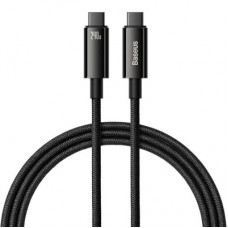 Дата кабель USB-C to USB-C 1.0m 240W Black Baseus (CAWJ040001)