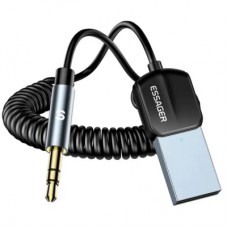 Bluetooth трансмітер Essager Lingfeng Bluetooth 5.0 Aux Adapter Car Wireless Receiver USB (EBT-LF01-P)