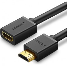 Кабель мультимедійний HDMI M to HDMI F 0.5m HD107 black Ugreen (10140)