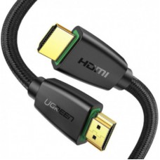 Кабель мультимедійний HDMI M to HDMI M 2.0m braided HD118 black Ugreen (40410)