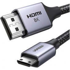 Кабель мультимедійний HDMI M to HDMI mini M 2.0m 8K HD163 black Ugreen (15515)
