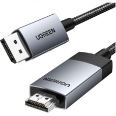 Кабель мультимедійний DisplayPort M to HDMI M 1.0m V2.0 4K60Hz DP119 black Ugreen (15773)