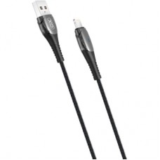 Дата кабель USB 2.0 AM to Lightning 1.0m Smart Chipset Auto Power-off NB145 black XO (6920680869558)