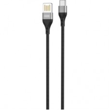 Дата кабель USB 2.0 AM to USB-C 1.0m 2.4A double-sided NB188 gray XO (6920680879700)