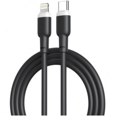 Дата кабель USB-C to Lightning 1.0m 20W liquid silicone NB208A black XO (6920680826810)