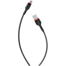 Дата кабель USB 2.0 AM to USB-C 1.0m 2.4A NB-P171 black XO (6920680873685)