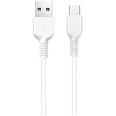 Дата кабель USB 2.0 AM to USB-C 1.0m 3A white HOCO (6957531068853)