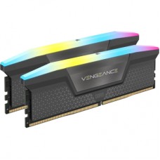 Модуль пам'яті для комп'ютера DDR5 32GB (2x16GB) 6400 MHz Vengeance RGB Grey Corsair (CMH32GX5M2B6400Z32)