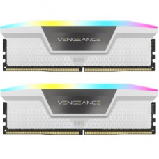 Модуль пам'яті для комп'ютера DDR5 64GB (2x32GB) 6000 MHz Vengeance RGB White Corsair (CMH64GX5M2B6000Z30W)