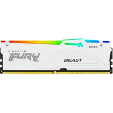 Модуль пам'яті для комп'ютера DDR5 16GB 6000 MHz Beast White RGB EXPO Kingston Fury (ex.HyperX) (KF560C36BWE2A-16)