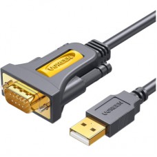 Кабель для передачі даних USB to COM M 3.0m DB9 RS-232 CR104 black Ugreen (20223)