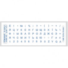Наклейка на клавіатуру BestKey mini Pro 3,5х3мм, прозора основа, 70, синій (BKmPRO/BluTr/052)