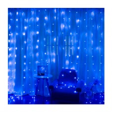 Гірлянда Voltronic Штора Водопад Blue 240 LED, 3*2 м, 220V, прозора (GAR240LED-Blue)