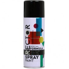 Аерозольна фарба для автомобіля RECTOR універсальна 9005 чорний МАТ 400мл (000015322)