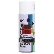 Аерозольна фарба для автомобіля RECTOR універсальна 9010 білий МАТ. 400мл (000013411)