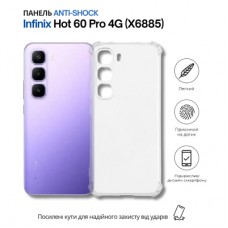 Чохол до мобільного телефона BeCover Anti-Shock Infinix Hot 60 Pro 4G (X6885) Clear (714560)