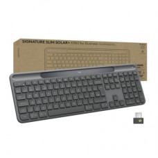 Клавіатура Logitech Slim Solar+ for Business Wireless/Bluetooth Graphite (920-013779)
