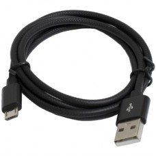 Дата кабель USB 2.0 AM to Micro 5P 1.0m 2.4A black Patron (CAB-PN-USB-MICRO-1-B)