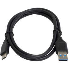 Дата кабель USB 3.0 AM to USB-C 1.0m black Patron (CAB-PN-USB3-TYPEC-1M)