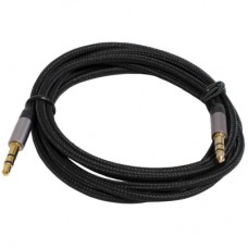 Кабель мультимедійний 3.5mm M to 3.5mm M 1.2m black Patron (CAB-PN-MUL-J-J-12)