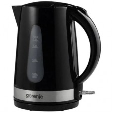 Електрочайник Gorenje 1.7л, 2,200 Вт, strix контроль, скло, чорний (K17OGP)