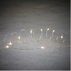 Гірлянда Luca Lighting струна, 3 м, класична біла, 30 LED 3AA, дисплей+таймер (8718861694093)