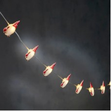 Гірлянда Luca Lighting Санта, струна, 1,3 м, класична біла, 10 LED 2AA, таймер (8720967822850)