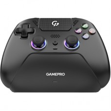 Геймпад GamePro із зарядною станцією 2.4G/BT 5.1/USB (Switch/PS/PC/iOS/Android) RGB Black (GPS20BDOC)