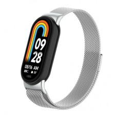 Ремінець до фітнес браслета Armorstandart Milanese Magnetic для Xiaomi Smart Band 10/9/8 Silver (ARM86892)